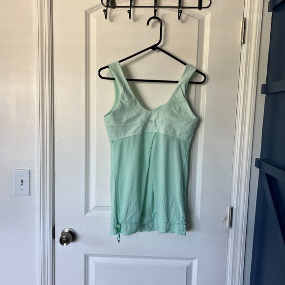 Lululemon Elevate Tank - Sea Foam and Tonka Stripe - Size 8 - Picture 5 of 6